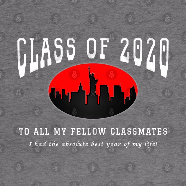 Class of 2020 - Maroon, Red and White Colors by The Black Panther